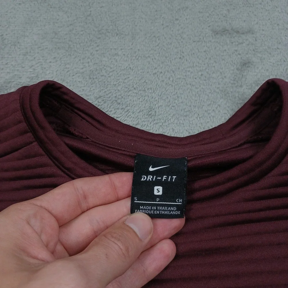 Nike Sweater‎ Womens Small Red Crew Neck Pullover Casual Activewear